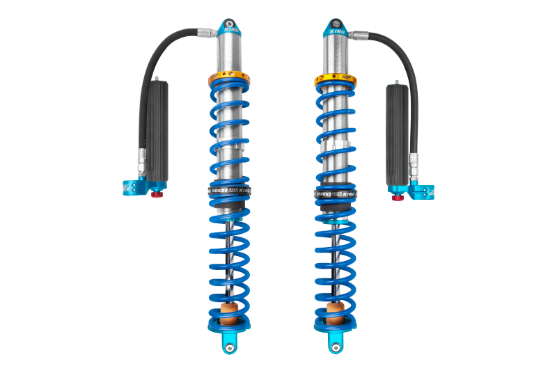 KIN 3.0 PR Coilover Shocks - King Shocks 14-16 Polaris RZR-XP1000/Turbo Rear 3.0 Internal Bypass Remote Coilover w/ Adj&Finned