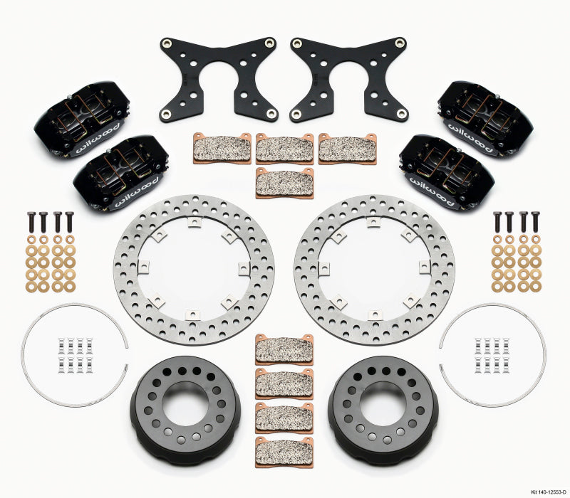 WIL Dynapro Brake Kit - Wilwood Dynapro Lug Mount Dual Rear Dynamic Kit SA Drilled Big Ford 2.36in Offset