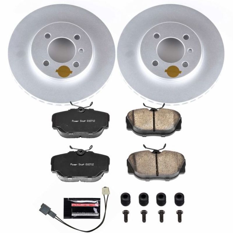 PSB Z23 Evolution Coated Kit - Power Stop 91-92 BMW 318i Front Z23 Evolution Sport Coated Brake Kit