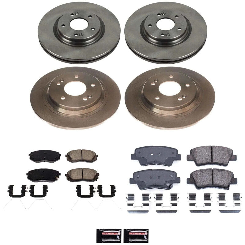 PSB Autospecialty Kit - Power Stop 22-23 Hyundai Kona Front and Rear Autospecialty Brake Kit