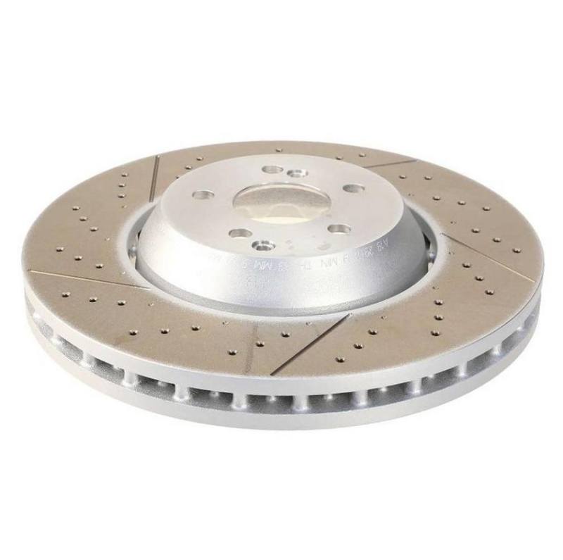 SHW Drilled-Slotted LW Rotors - SHW 18-21 Subaru WRX STI 2.5L Front Drilled-Slotted Lightweight Brake Rotor (26300VA000)