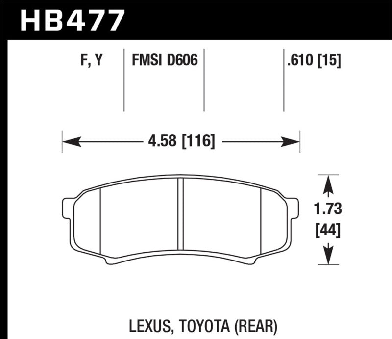 HAWK HPS Brake Pad Sets - Hawk HPS Street Brake Pads