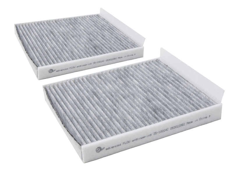 AFE Cabin Air Filters - aFe 09-19 BMW 5/6/7 Series Various Models Carbon Cabin Air Filter (Pair)