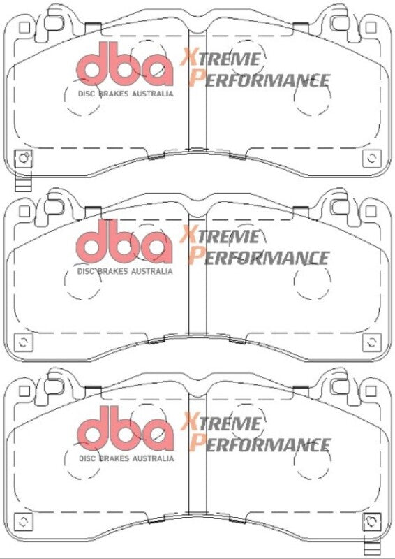 DBA XP Performance Brake Pads - DBA 15-19 Ford Mustang GT (w/Performance Pkg/380mm Front Rotor) XP Performance Front Brake Pads