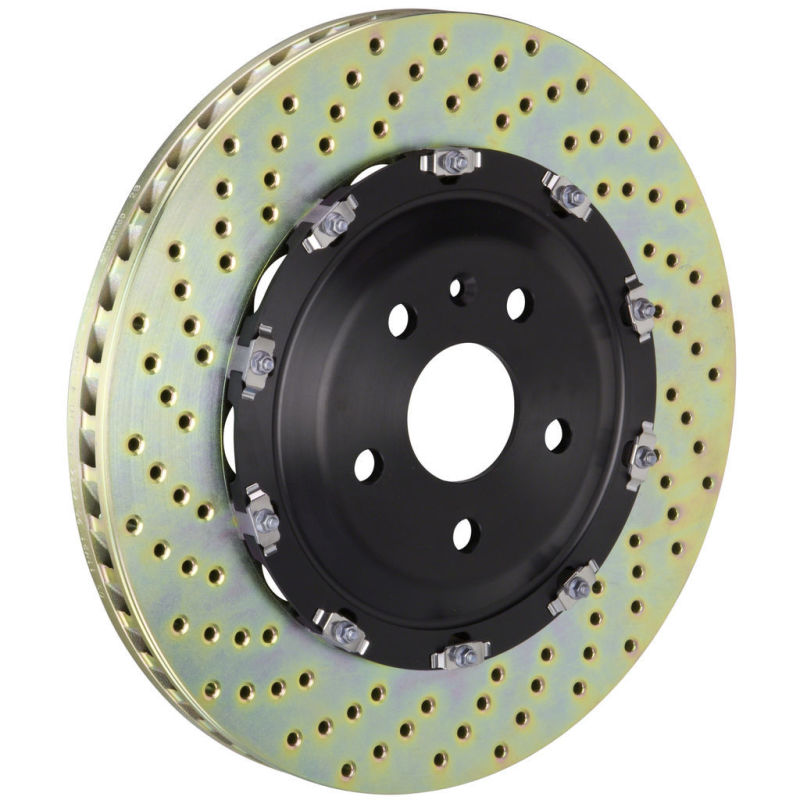 BRB 2 Piece Rotors - Brembo 06-08 RS4 Front 2-Piece Discs 380x34 2pc Rotor Drilled