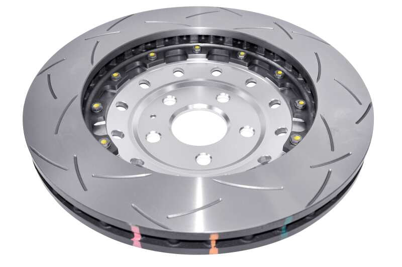DBA 5000 Series Slotted Rotors - DBA 06-17 Audi RS3 4V Sedan 5000 Fully Assembled 2-Pc Silver Hat T3 Slot Rotor