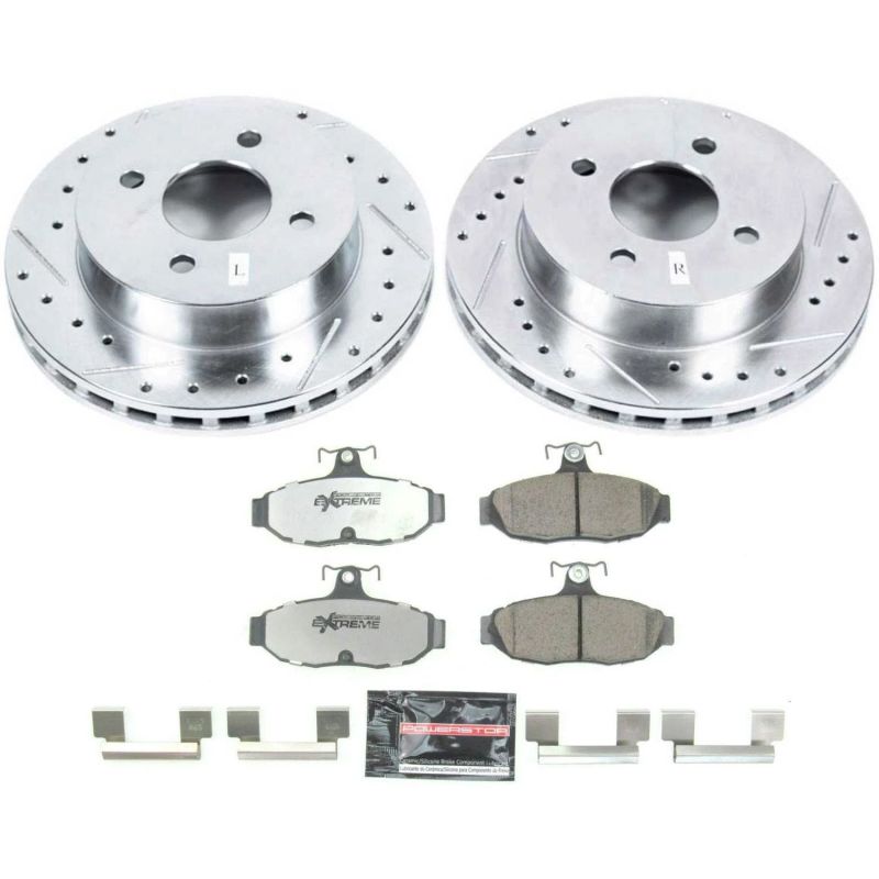 PSB Z26 Street Warrior Kit - Power Stop 1993 Ford Mustang Rear Z26 Street Warrior Brake Kit