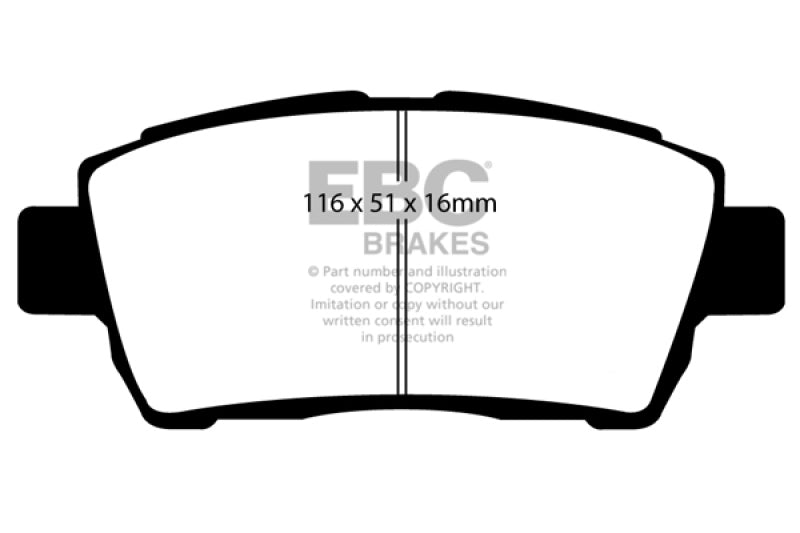 EBC Greenstuff Brake Pad Sets - EBC 11-15 Scion IQ 1.3 Greenstuff Front Brake Pads