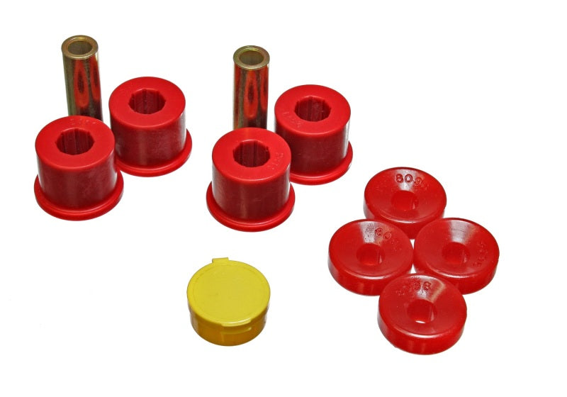 ES Shock Bushings - Red - Energy Suspension 99-00 Honda Civic Si Red Front Shock Bushing Set