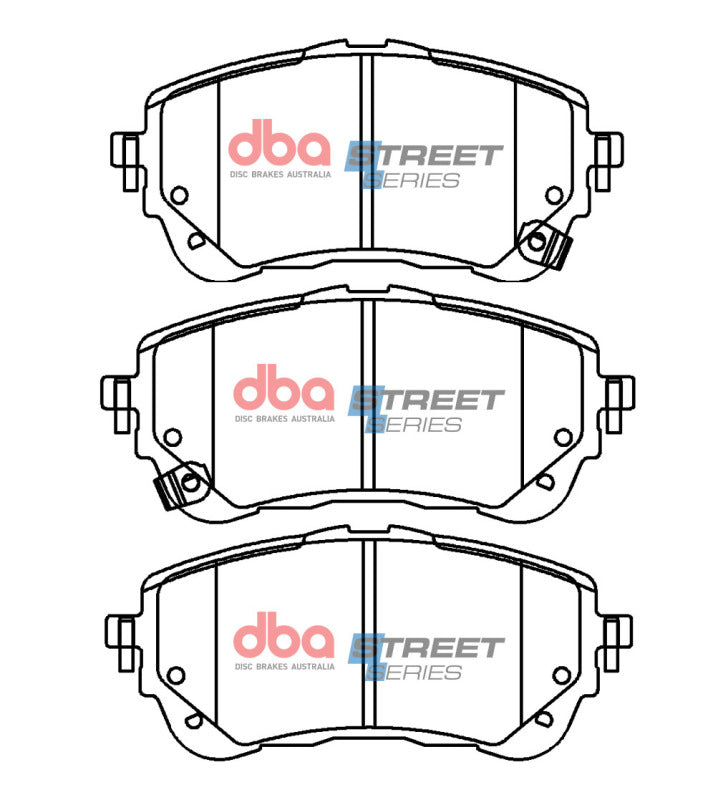DBA Street Series Brake Pads - DBA 2019+ Toyota Corolla (ZRE211/ZWE211) Street Series Front Brake Pads