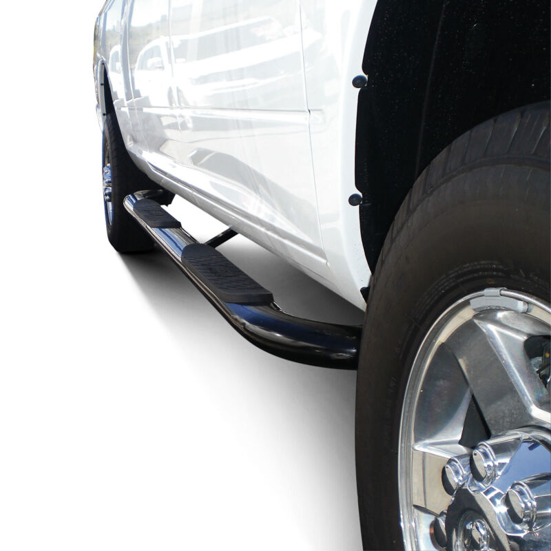 WES Nerf Bars - Platinum 4 - Westin 2010-2018 Dodge/Ram 25/3500 Mega Cab Platinum 4 Oval Nerf Step Bars - Black