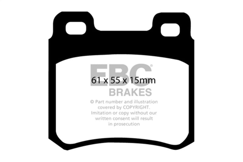 EBC Redstuff Brake Pad Sets - EBC 94-95 Mercedes-Benz C220 (W202) 2.2 Redstuff Rear Brake Pads