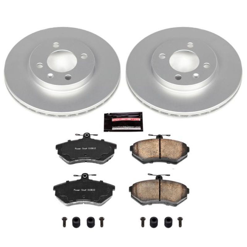 PSB Z23 Evolution Coated Kit - Power Stop 95-02 Volkswagen Cabrio Front Z23 Evolution Sport Coated Brake Kit