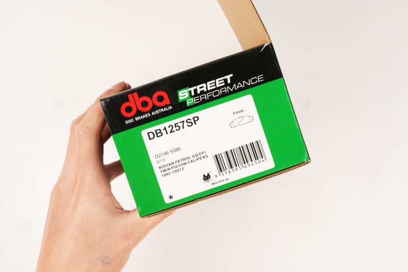DBA SP Performance Brake Pads - DBA 92-97 Nissan Patrol GQ EFI (w/Twin Piston Calipers) SP Performance Front Brake Pads