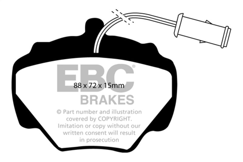 EBC Greenstuff Brake Pad Sets - EBC 92-97 Land Rover Defender Greenstuff Rear Brake Pads