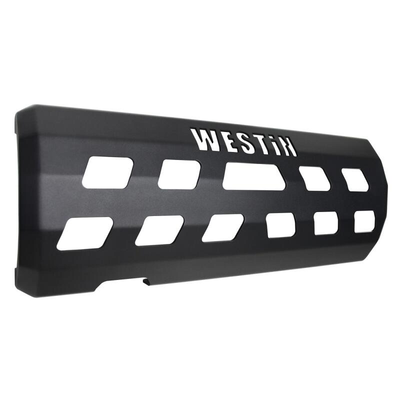 WES Skid Plates - Westin 18-22 Jeep Wrangler JL (Excl. 4xe) Muffler Skid Plate - Tex. Blk