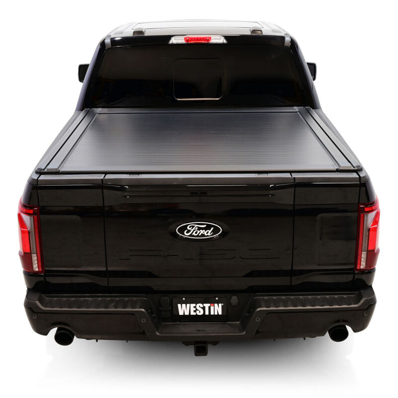 WES Electric Retractable Tonneau - Westin 15-25 Ford F-150 (Incl. 22-25 Lightning) 5.5ft Bed Electric Retractable Tonneau Cover - Black
