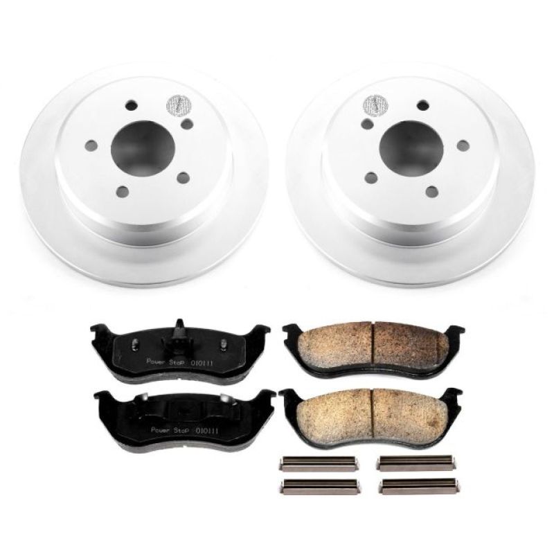 PSB Z17 Evolution Coated Kit - Power Stop 96-02 Ford Crown Victoria Rear Z17 Evolution Geomet Coated Brake Kit