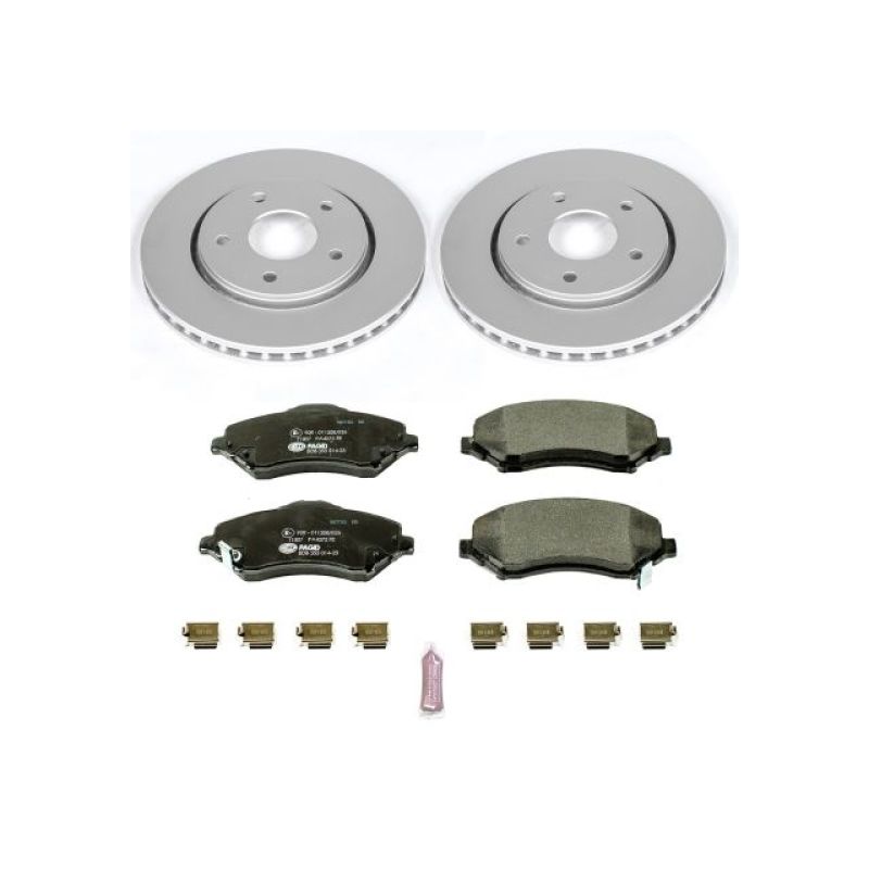 PSB Euro-Stop Kit - Power Stop 08-16 Chrysler Town & Country Front Euro-Stop Brake Kit