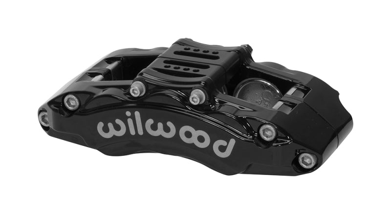 WIL AT6 Lug Mount Caliper - Wilwood Caliper - AT6 Lug Mount Black 1.75in/1.38in/1.38in Piston .75in Rotor - Left Side