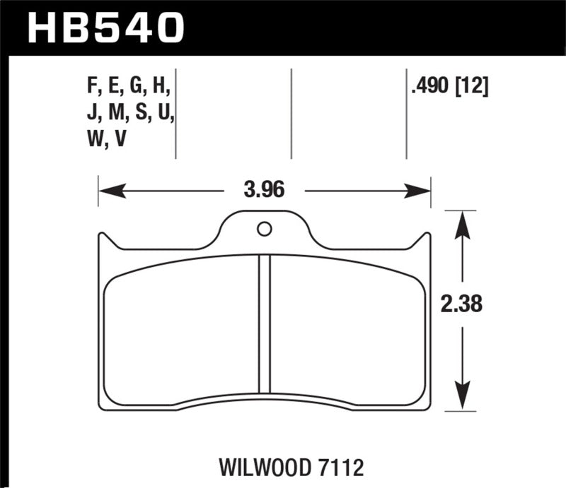 HAWK DTC-60 Brake Pad Sets - Hawk Wilwood DTC-60 Brake Pads