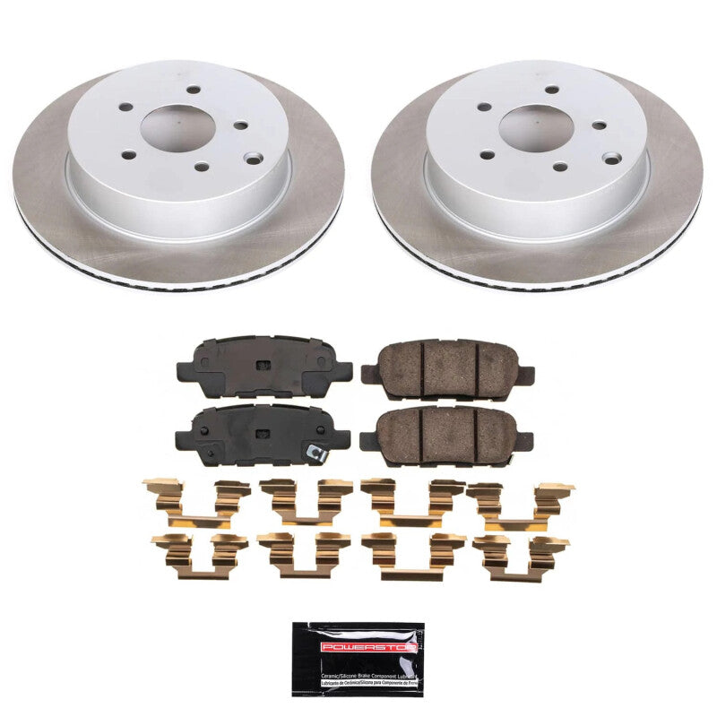 PSB Semi-Coated Rotor Kits - Power Stop 2009 Infiniti FX35 Rear Semi-Coated Rotor Kit