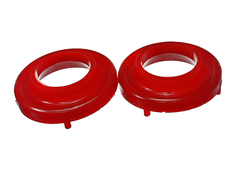 ES Spring Isolators - Red - Energy Suspension Front Spring Isolator Set - Red