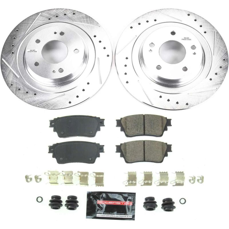 PSB Z23 Evolution Kit - Power Stop 2018 Mitsubishi Eclipse Cross Rear Z23 Evolution Sport Brake Kit