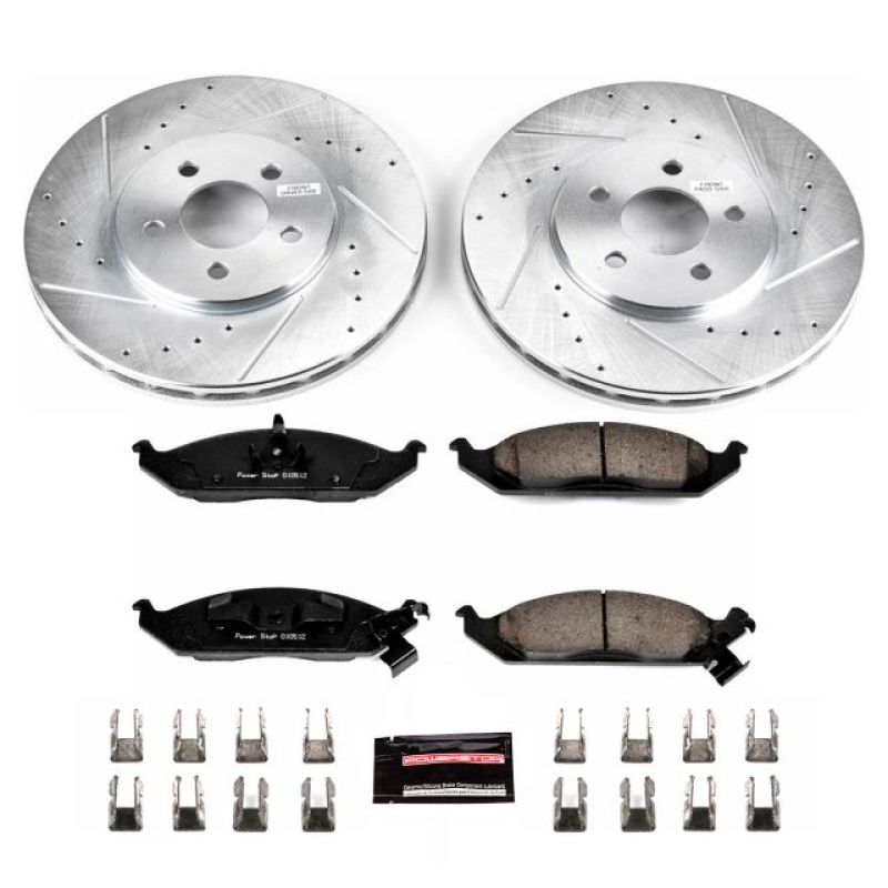 PSB Z23 Evolution Kit - Power Stop 95-00 Chrysler Cirrus Front Z23 Evolution Sport Brake Kit