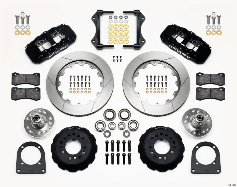 WIL Aero Brake Kit - Wilwood AERO6 Front Hub Kit 14.00in TCI-IFS 71-78 (Pinto Based)