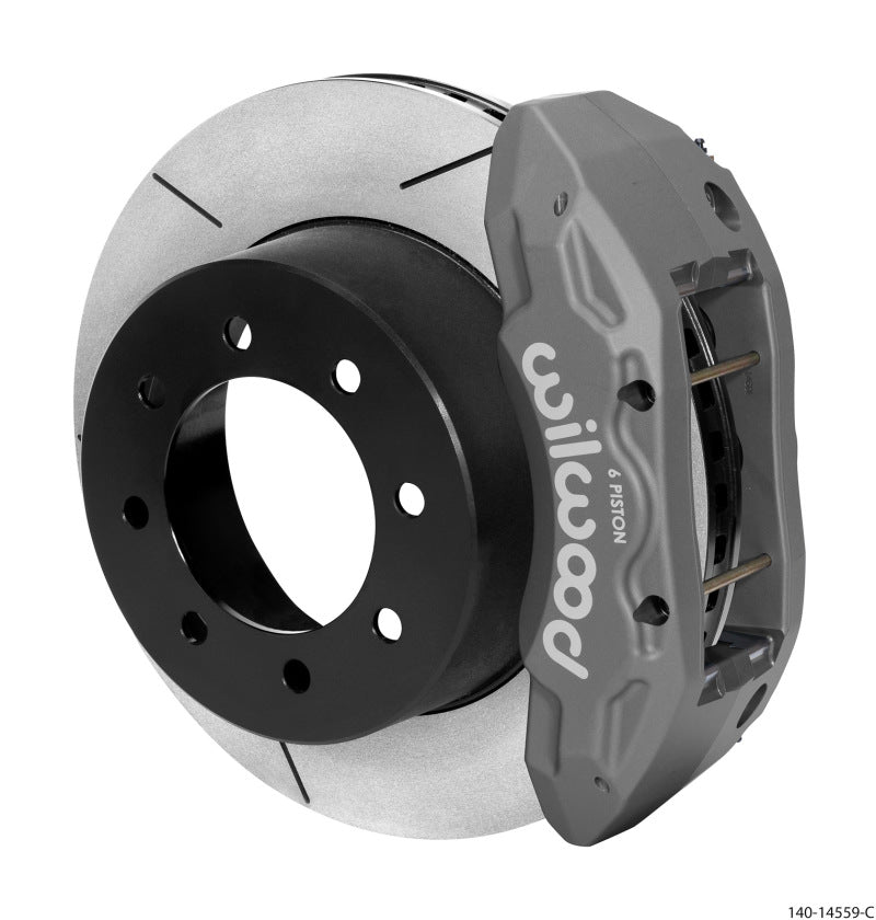 WIL TX6R Brake Kit - Wilwood TX6R Rear Kit 15.50in Gray Hard Anodize w/ Lines 13-17 Ford F250/F350 4WD