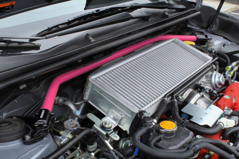 PA Strut Brace - PERRIN 08-14 WRX/STI/Impreza / 14-18 Forester / 13-17 Crosstrek / 05-09 Legacy FR Strut Brace - Pink