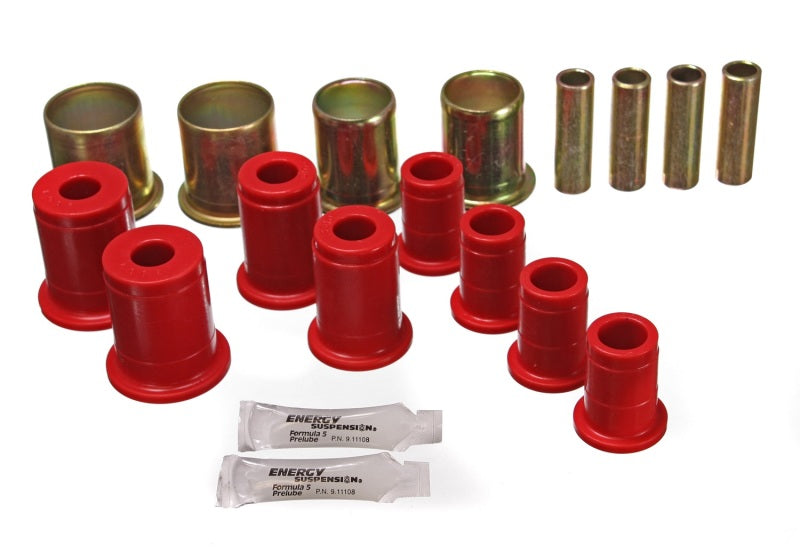 ES Cntrl Arm Bushings - Red - Energy Suspension Universal Red Control Arm Bushing Set - Complete Set