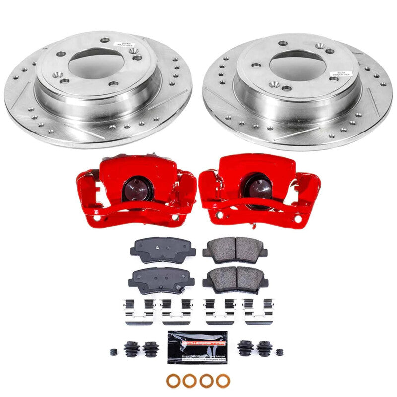 PSB Z23 Evolution Kit w/Cals - Power Stop 14-16 Kia Soul Rear Z23 Evolution Kit w/Calipers