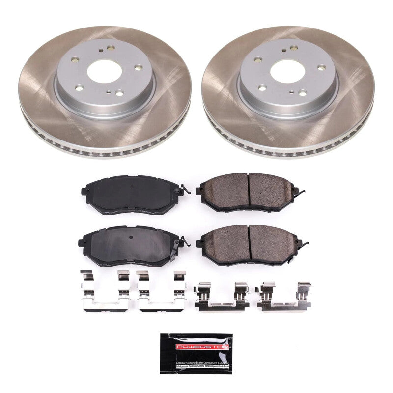 PSB Semi-Coated Rotor Kits - Power Stop 2015 Subaru Legacy Front Semi-Coated Rotor Kit