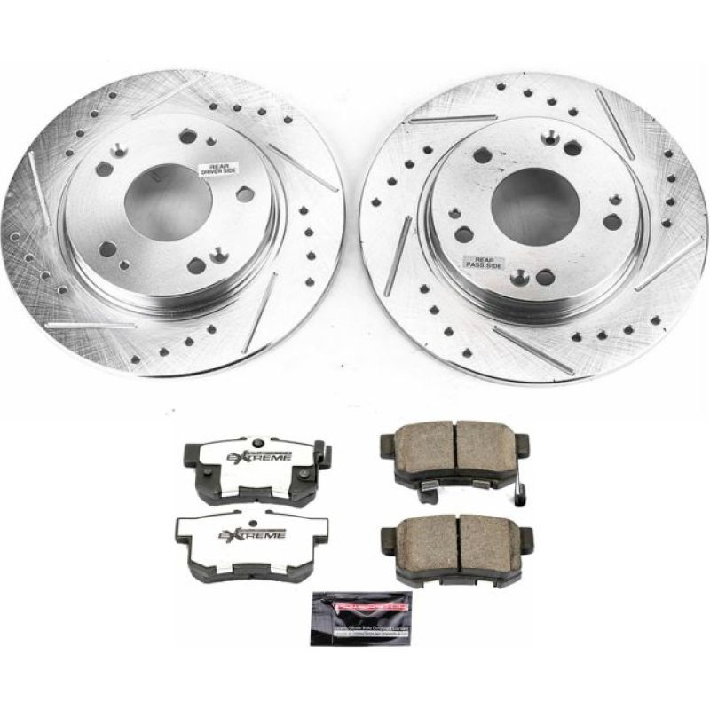 PSB Z26 Street Warrior Kit - Power Stop 11-15 Honda CR-Z Rear Z26 Street Warrior Brake Kit