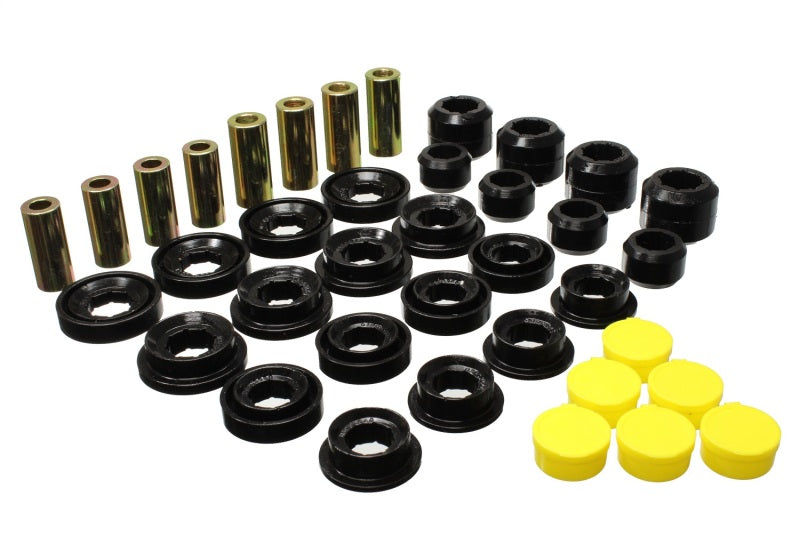 ES Cntrl Arm Bushings - Black - Energy Suspension 03-09 Ram 1500 Pickup 4WD Control Arm Bushing Set - Black