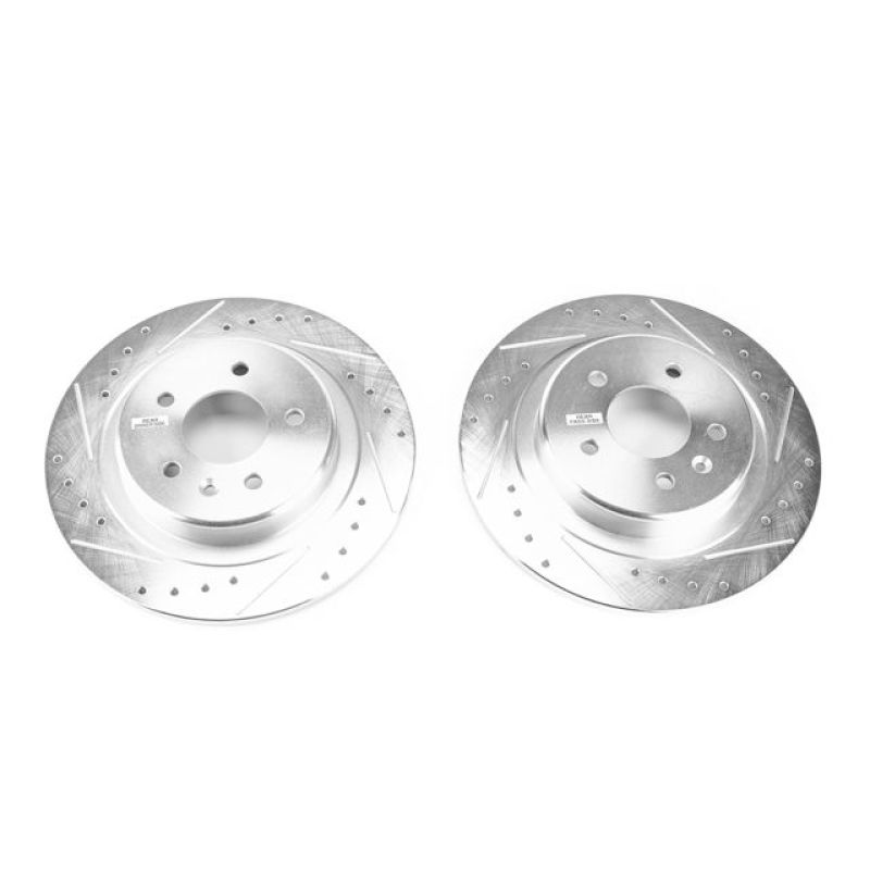 PSB Evolution Drill/Slot Rotor - Power Stop 16-18 Buick Envision Rear Evolution Drilled & Slotted Rotors - Pair