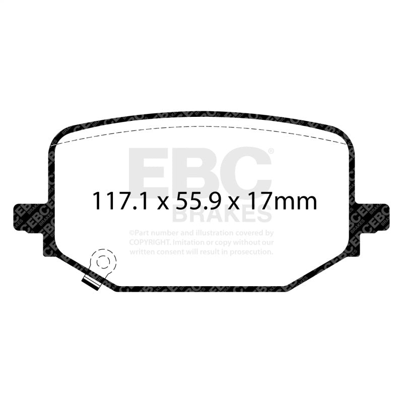 EBC Greenstuff Brake Pad Sets - EBC 2019+ Ford Explorer ST 3.0TT Greenstuff Rear Brake Pads