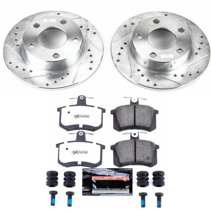 PSB Z26 Street Warrior Kit - Power Stop 96-01 Audi A4 Quattro Rear Z26 Street Warrior Brake Kit