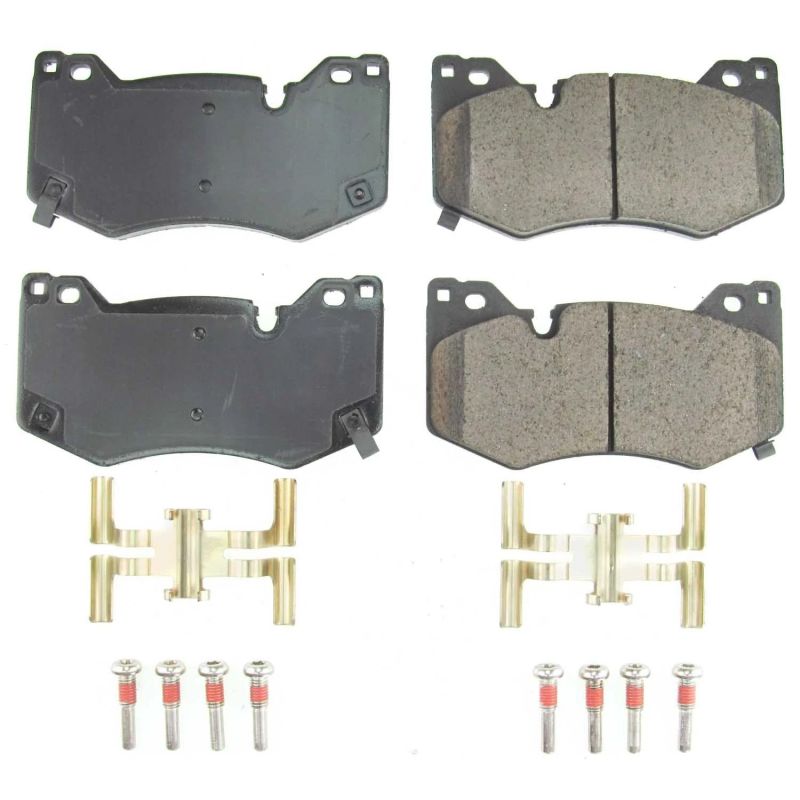 PSB Z17 Evolution Brake Pads - Power Stop 2020 Chevrolet Corvette Front Z17 Evolution Ceramic Brake Pads w/Hardware