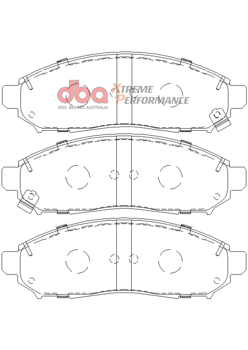 DBA XP650 Brake Pads - DBA 05-12 Nissan Pathfinder XP650 Front Brake Pads