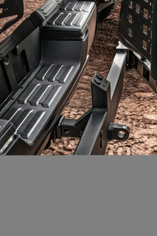 GOR Spare Tire Carriers - Go Rhino Swing-A-Way Hitch Mounted Tire Carrier (Lic. Plate Lights Not Included) - Textured Black