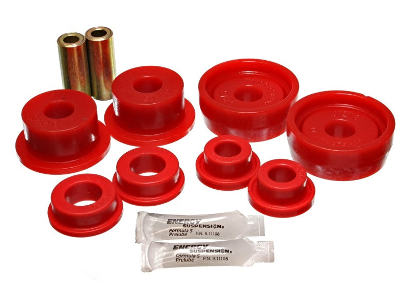ES Cntrl Arm Bushings - Red - Energy Suspension 84-87 Honda Civic/CRX Red Rear Control Arm Bushing Set (Includes Trailing Arm Bush