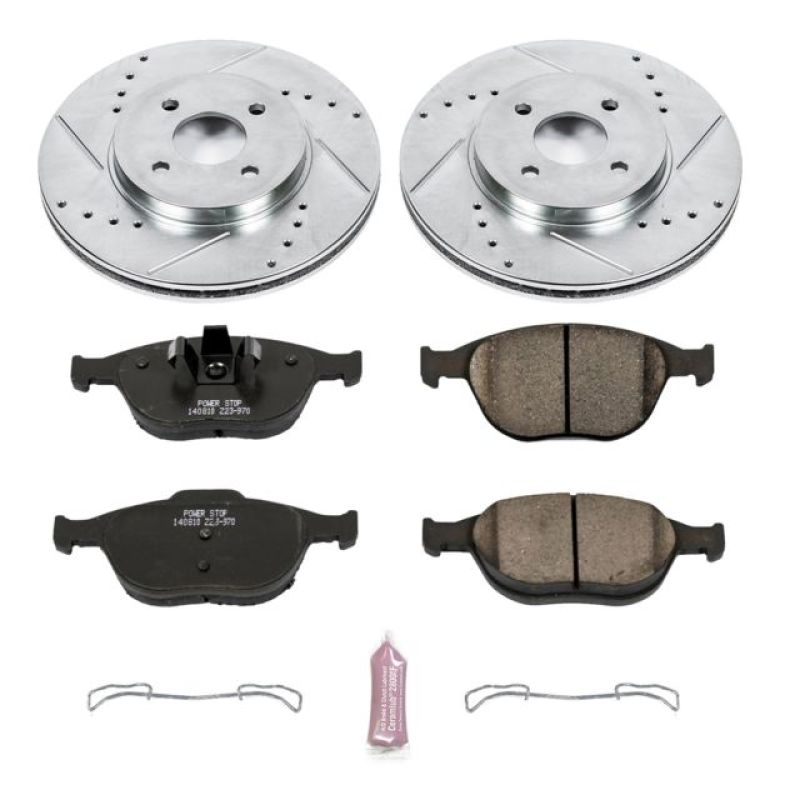 PSB Z23 Evolution Kit - Power Stop 02-04 Ford Focus Front Z23 Evolution Sport Brake Kit