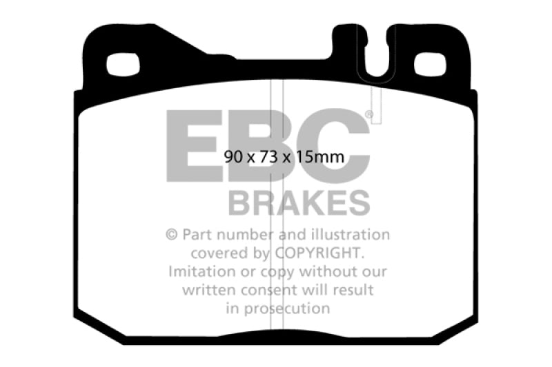 EBC Redstuff Brake Pad Sets - EBC 76-79 Mercedes-Benz 230 Redstuff Front Brake Pads
