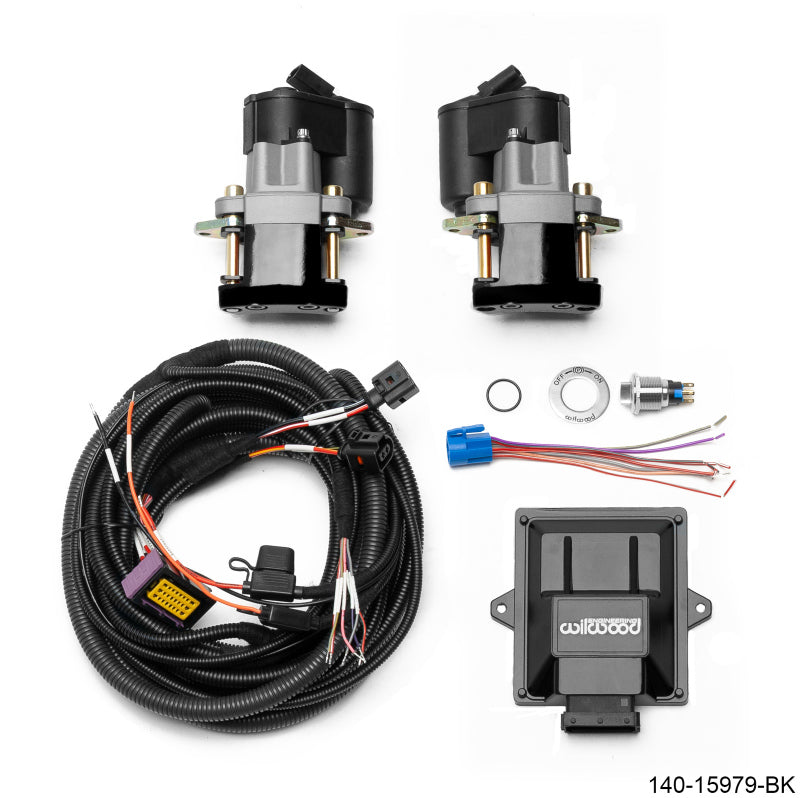 WIL Parking Brake Caliper - Wilwood Electronic Parking Brake Rear Retrofit Kit - 0.810in Rotor Black