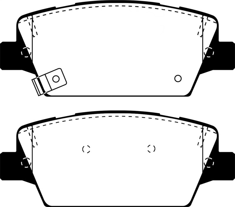 EBC Greenstuff Brake Pad Sets - EBC 2017+ Kia Cadenza 3.3L Greenstuff Rear Brake Pads