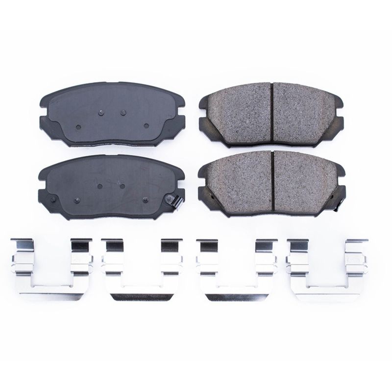 PSB Z17 Evolution Brake Pads - Power Stop 06-11 Hyundai Azera Front Z17 Evolution Ceramic Brake Pads w/Hardware