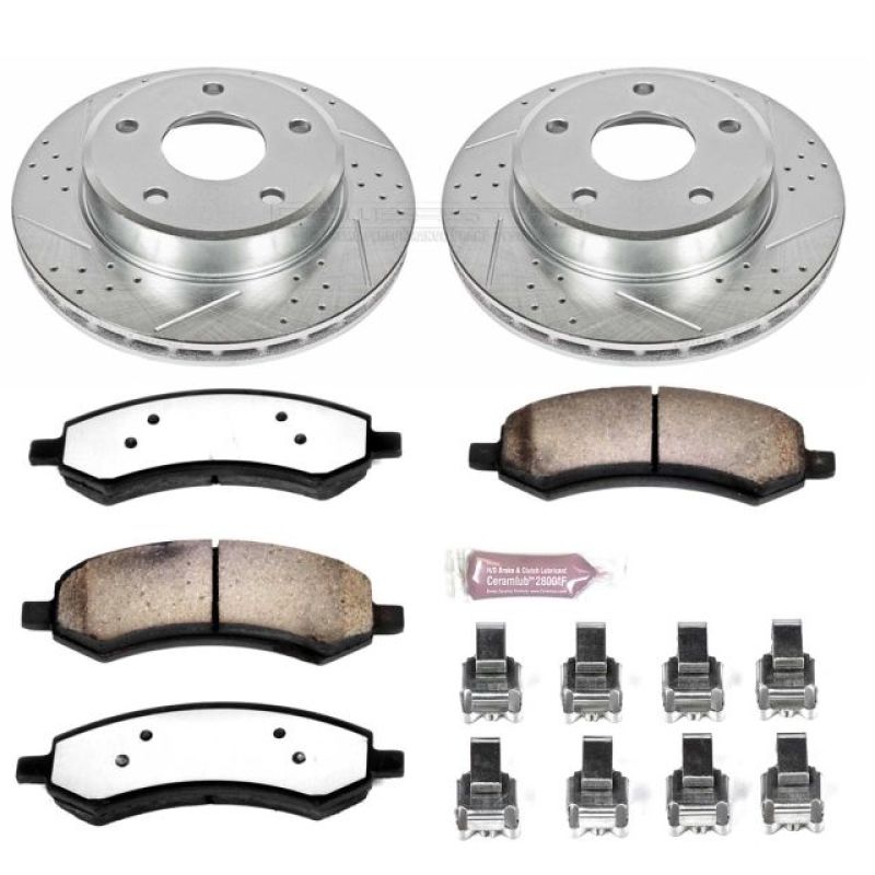 PSB Z36 Truck & Tow Kit - Power Stop 05-10 Dodge Dakota Front Z36 Truck & Tow Brake Kit